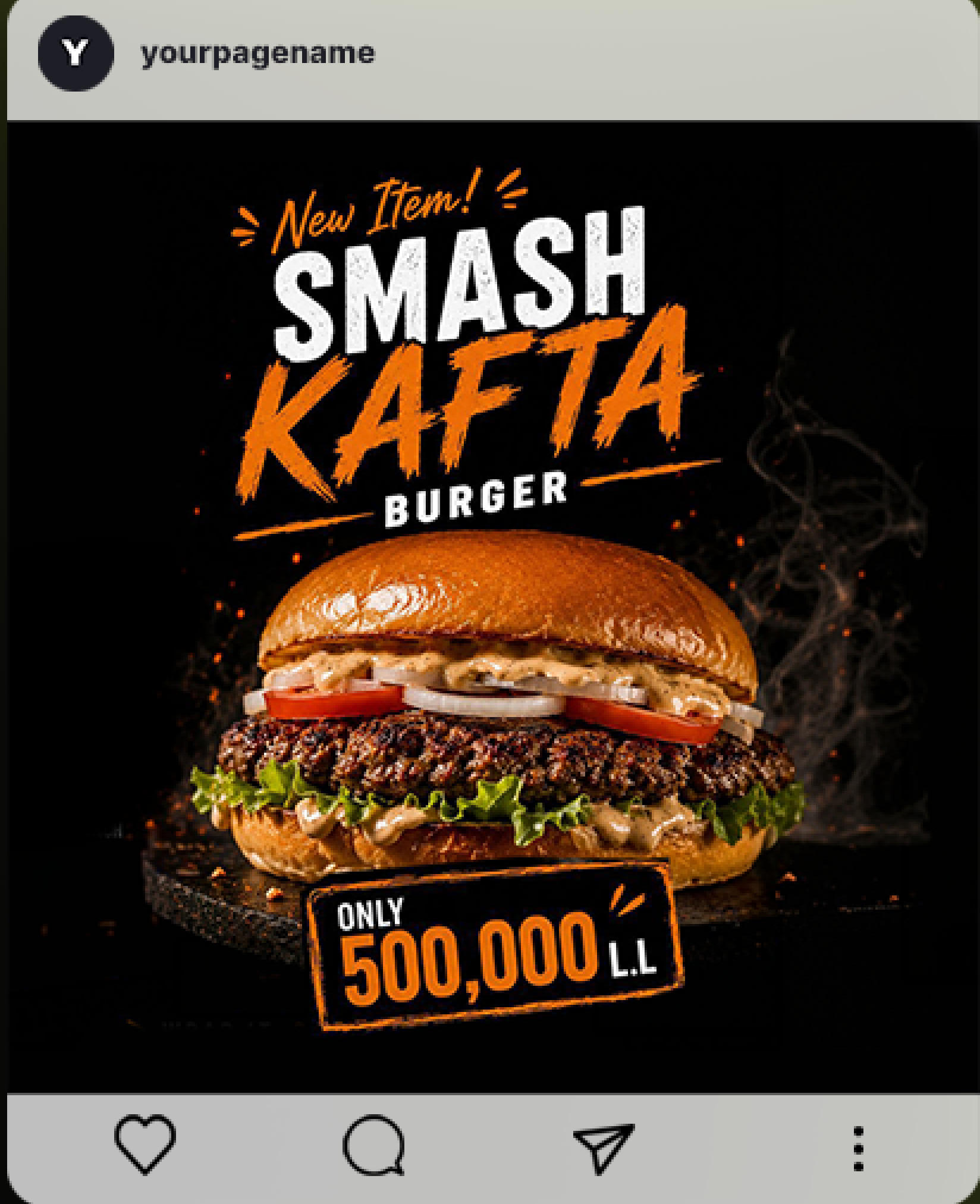 Smash Kafta burger post