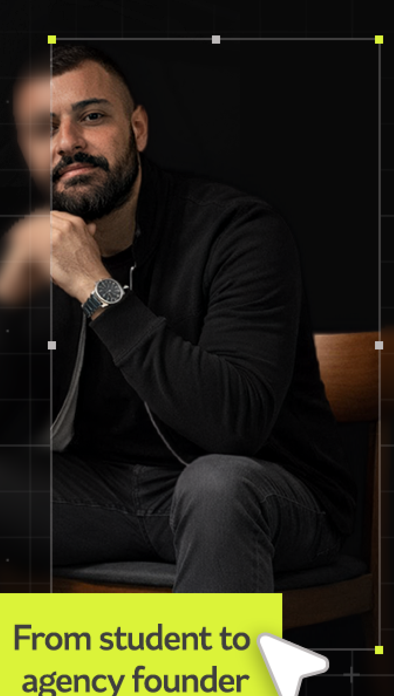 Mahmoud in the studio
